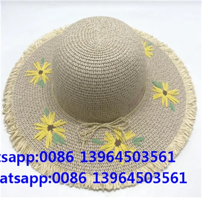 Cappello da spiaggia per esterni fatto a mano per damigella d'onore