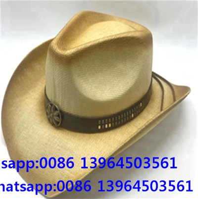 Cappello da cowboy in paglia vintage