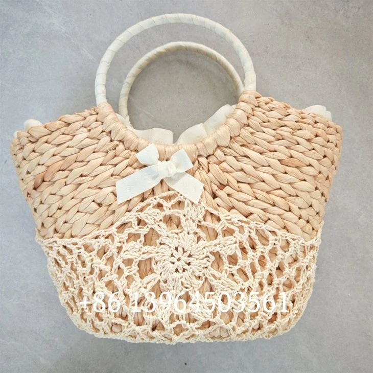 Real Straw Basket Beach Tote Bags