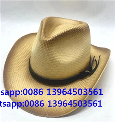 Cappello Fedora in carta semplice con vernice spray marrone
