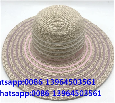 Cappello da sole a tesa larga multicolore anti UV