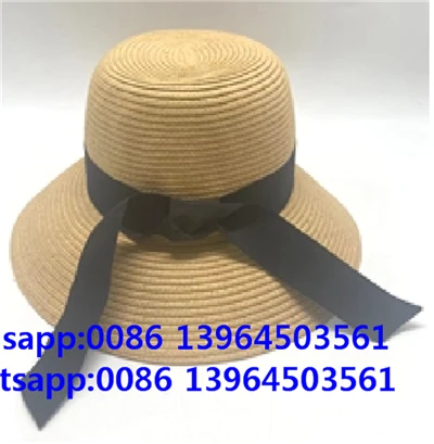Cappello di paglia con decorazione per arco Cappello femminile.