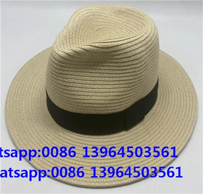 Cappello a cilindro Fedora in carta paglia casual avaro