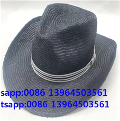 Cappello Panama da Uomo con Cappello Fedora Nero da Esterno