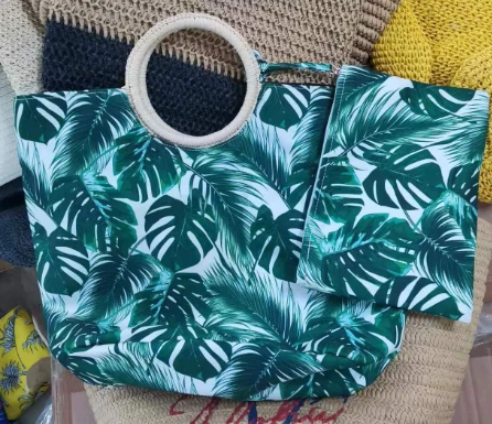 Set di borse da spiaggia da donna tropicali