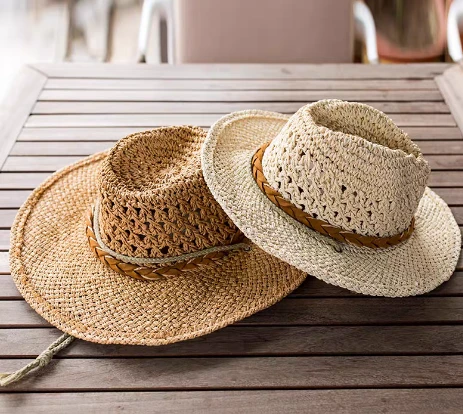 Cappelli da spiaggia per donne intrecciate