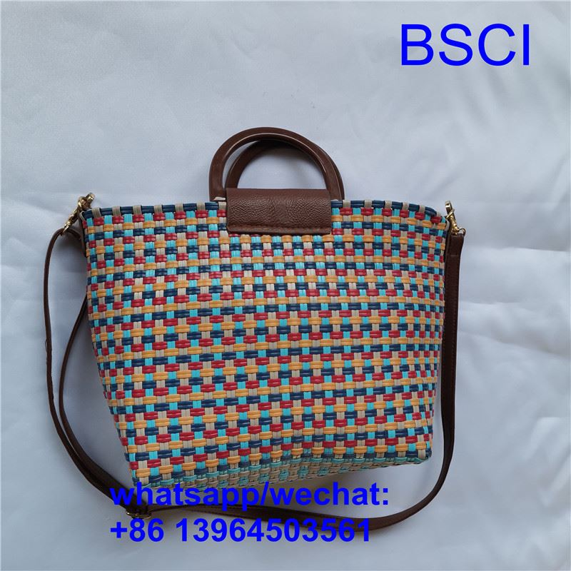 Borsa tote intrecciata a mano