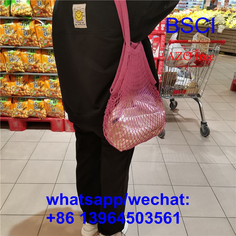 Borsa per la spesa con cordoncino in rete per tartaruga