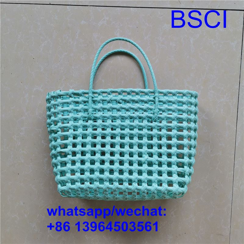 Borsa tote in tessuto di plastica