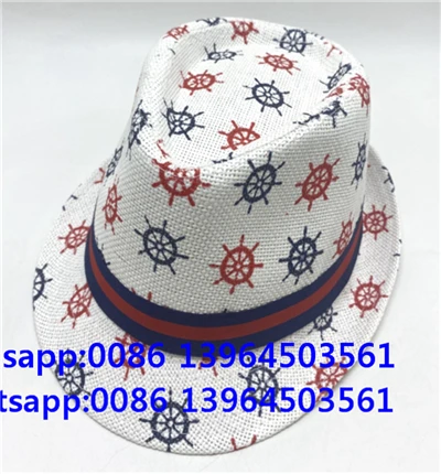 Cappello Fedora dipinto a bussola