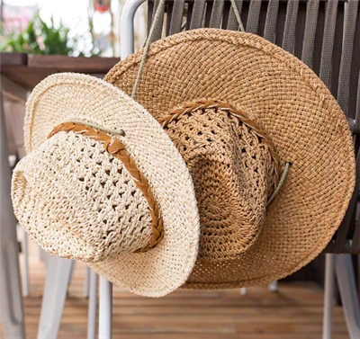 Cappello estivo di carta tedeva fatta a mano vuota
