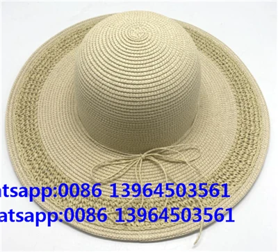Cappello da donna con nodo elegante cappello da spiaggia alla moda