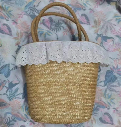 Borsa piccola da donna in grano naturale