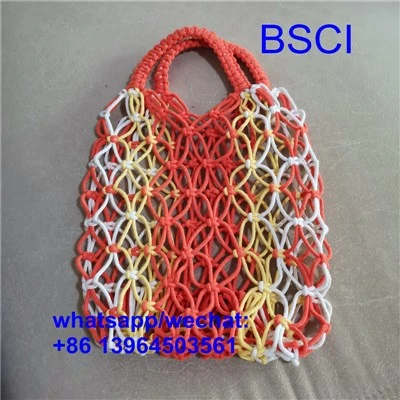 Borse intrecciate a mano in cotone
