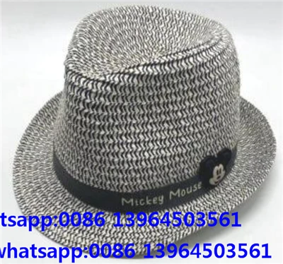 Cappello da spiaggia di paglia morbida naturale