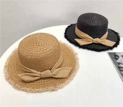 Cappello da sole in spiaggia fatti a mano Bowknot