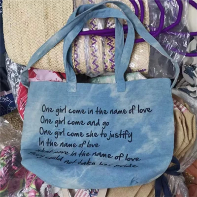 Borsa Da Donna In Tessuto Denim Con Due Manici