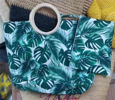 Set di borse da spiaggia da donna tropicali