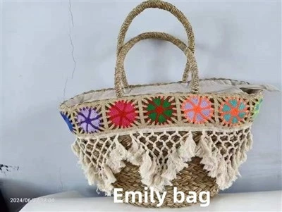Borse da donna intrecciata estiva di tote borse