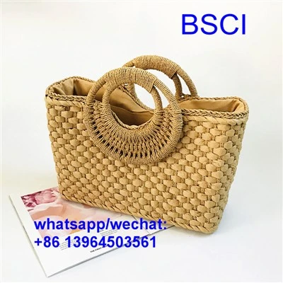 Borsa da spiaggia in tessuto a tracolla